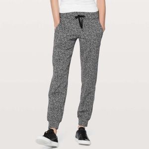 lululemon athletica Gray Patterned Joggers